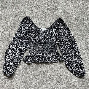 Black and White Women's Blouse